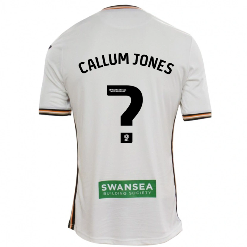 Danxen Kvinder Callum Jones #0 Hvid Hjemmebane Spillertrøjer 2024/25 Trøje T-Shirt