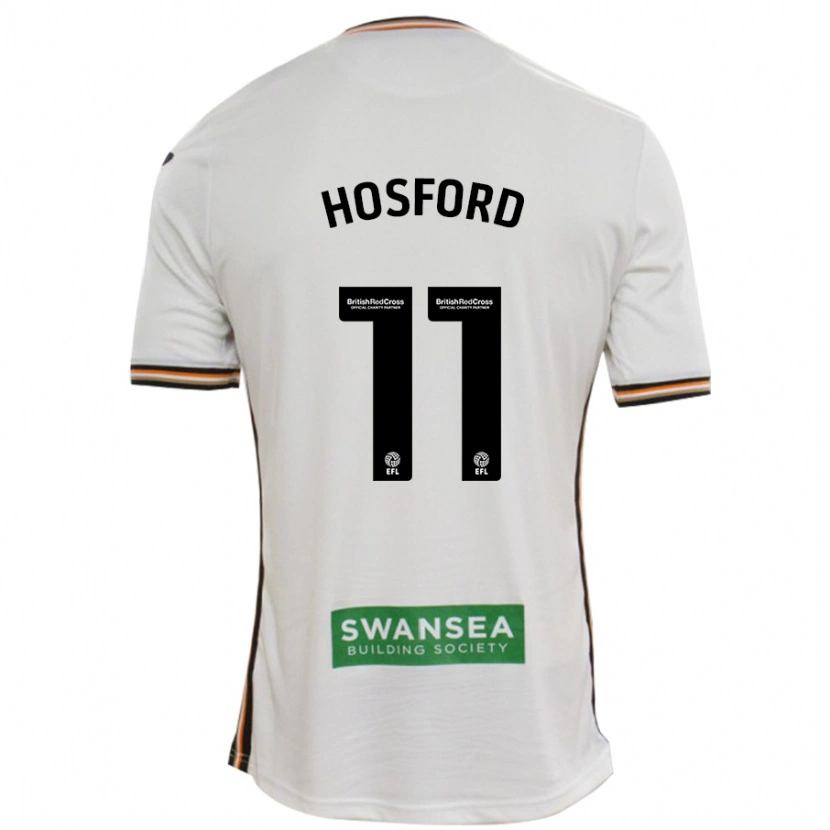 Danxen Kvinder Katy Hosford #11 Hvid Hjemmebane Spillertrøjer 2024/25 Trøje T-Shirt