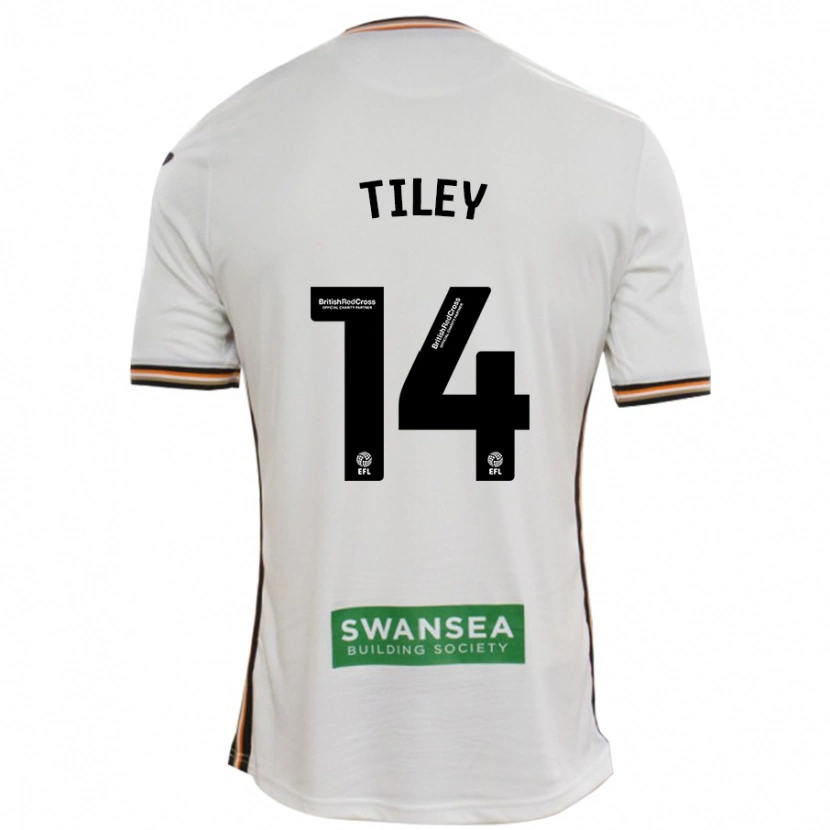 Danxen Kvinder Chloe Tiley #14 Hvid Hjemmebane Spillertrøjer 2024/25 Trøje T-Shirt