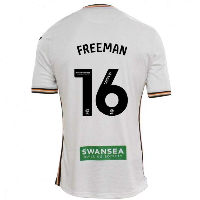 Danxen Kvinder Emily Freeman #16 Hvid Hjemmebane Spillertrøjer 2024/25 Trøje T-Shirt