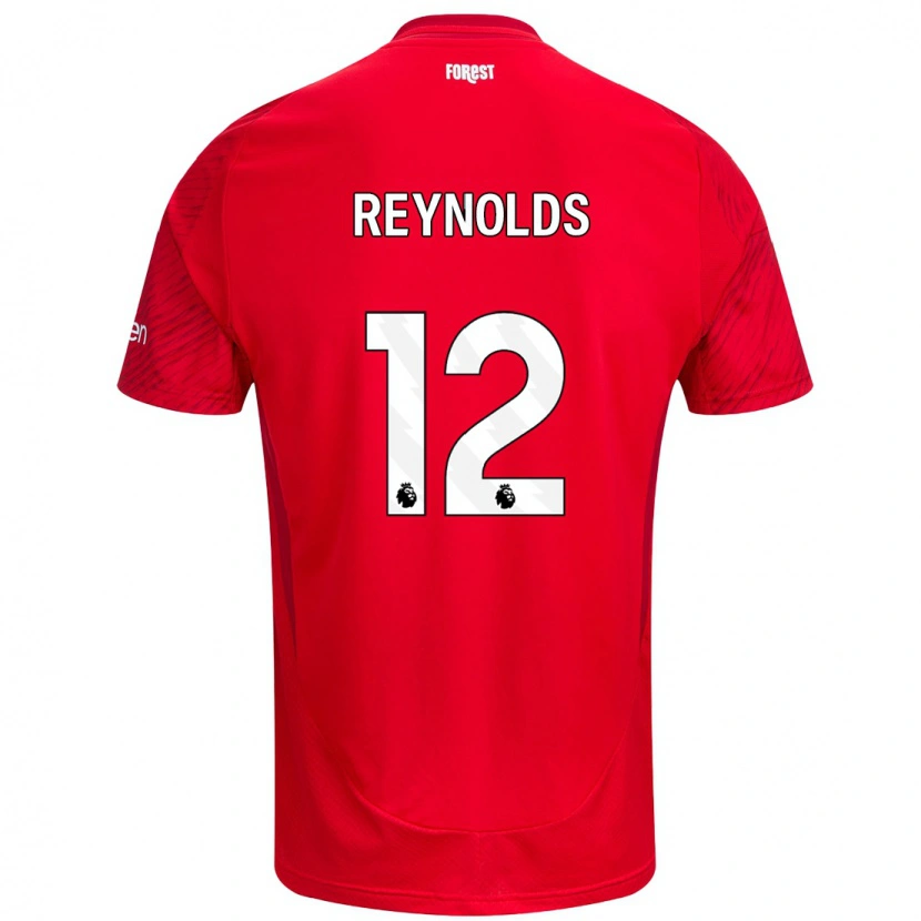 Danxen Kvinder Niamh Reynolds #12 Rød Hvid Hjemmebane Spillertrøjer 2024/25 Trøje T-Shirt