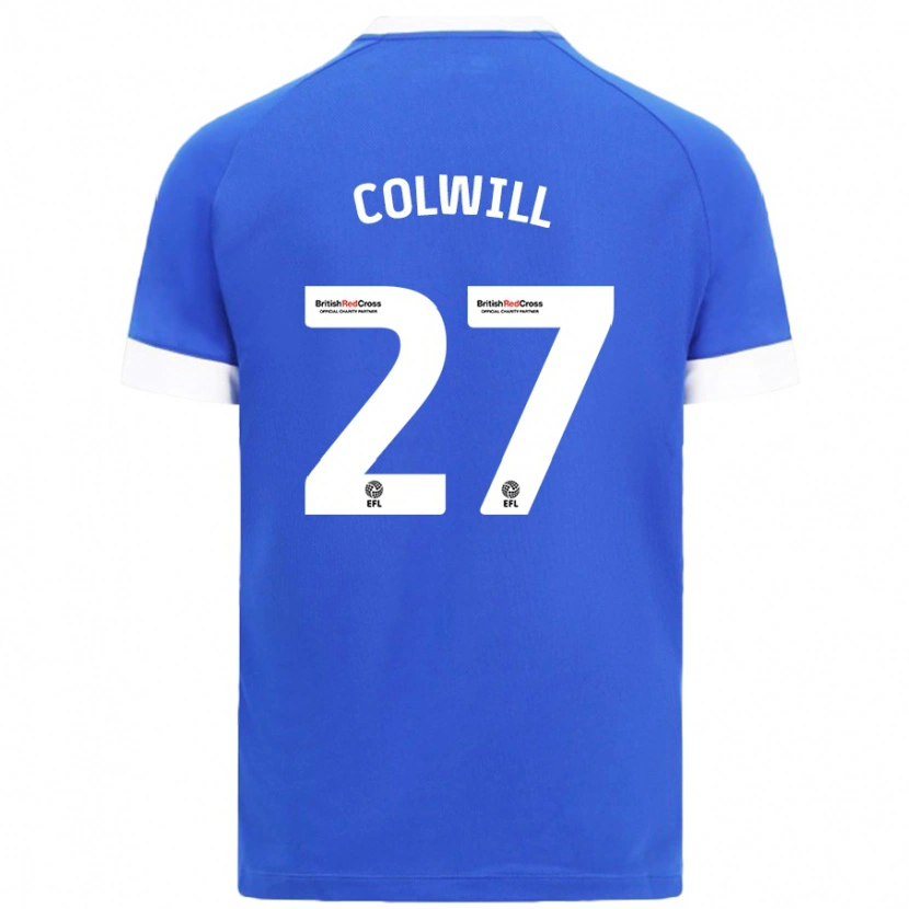 Danxen Kvinder Rubin Colwill #27 Himmelblå Hjemmebane Spillertrøjer 2024/25 Trøje T-Shirt