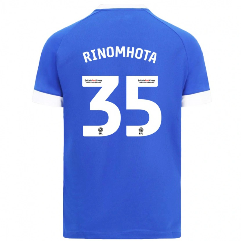 Danxen Kvinder Andy Rinomhota #35 Himmelblå Hjemmebane Spillertrøjer 2024/25 Trøje T-Shirt
