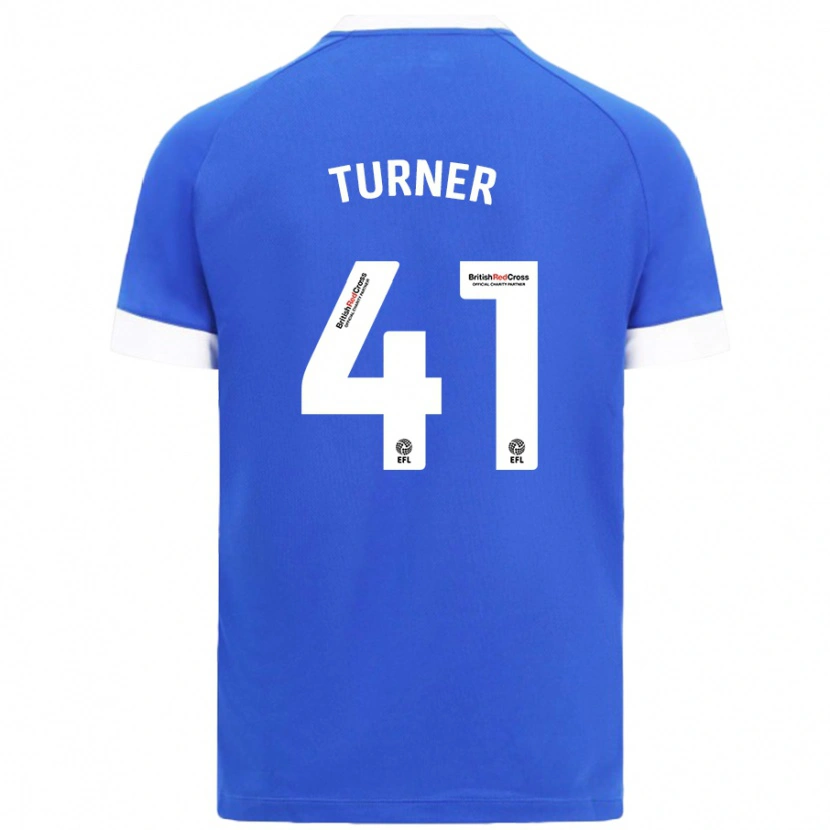 Danxen Kvinder Matthew Turner #41 Himmelblå Hjemmebane Spillertrøjer 2024/25 Trøje T-Shirt