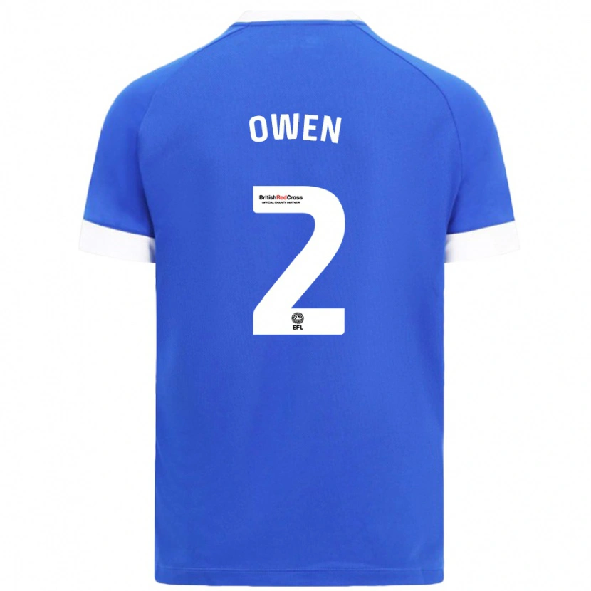 Danxen Kvinder Lisa Owen #2 Himmelblå Hjemmebane Spillertrøjer 2024/25 Trøje T-Shirt