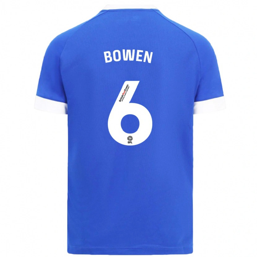 Danxen Kvinder Megan Bowen #6 Himmelblå Hjemmebane Spillertrøjer 2024/25 Trøje T-Shirt