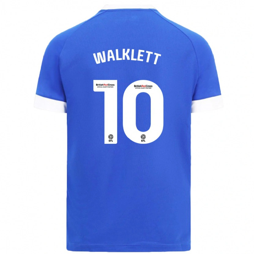 Danxen Kvinder Kerry Walklett #10 Himmelblå Hjemmebane Spillertrøjer 2024/25 Trøje T-Shirt