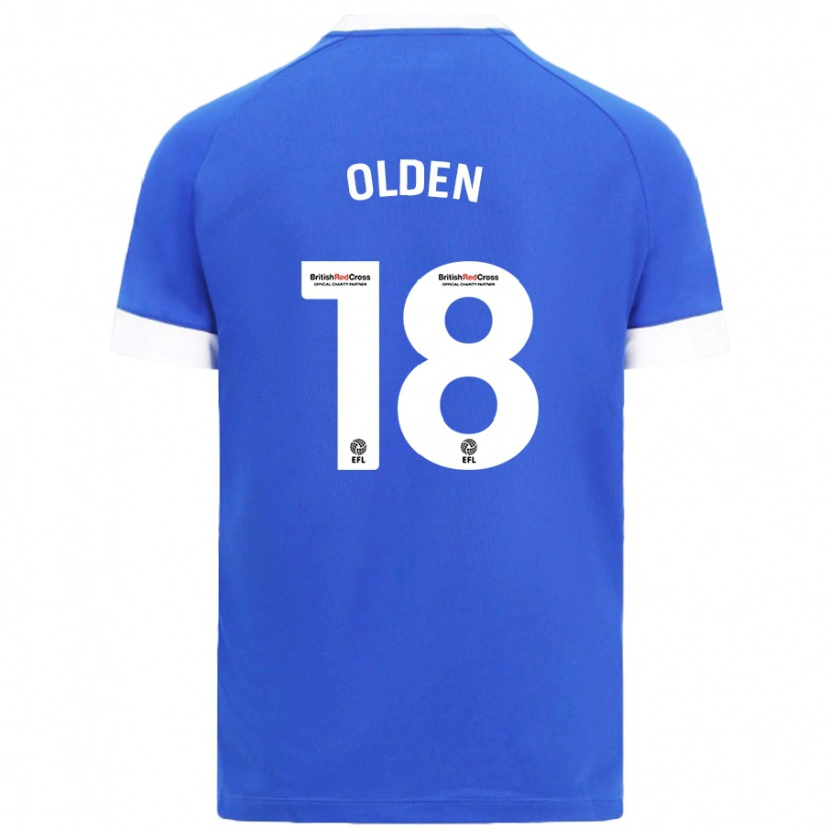 Danxen Kvinder Mackenzie Olden #18 Himmelblå Hjemmebane Spillertrøjer 2024/25 Trøje T-Shirt