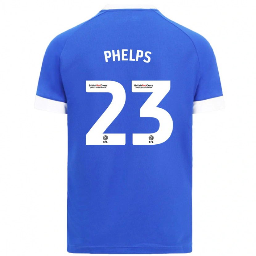 Danxen Kvinder Anna Phelps #23 Himmelblå Hjemmebane Spillertrøjer 2024/25 Trøje T-Shirt