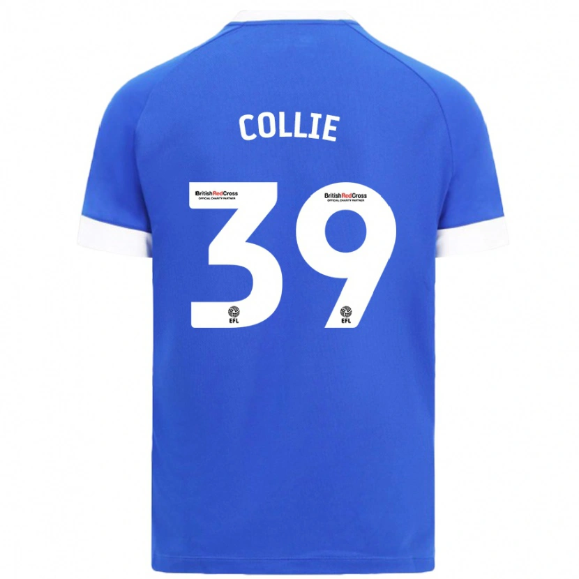 Danxen Kvinder Eliza Collie #39 Himmelblå Hjemmebane Spillertrøjer 2024/25 Trøje T-Shirt