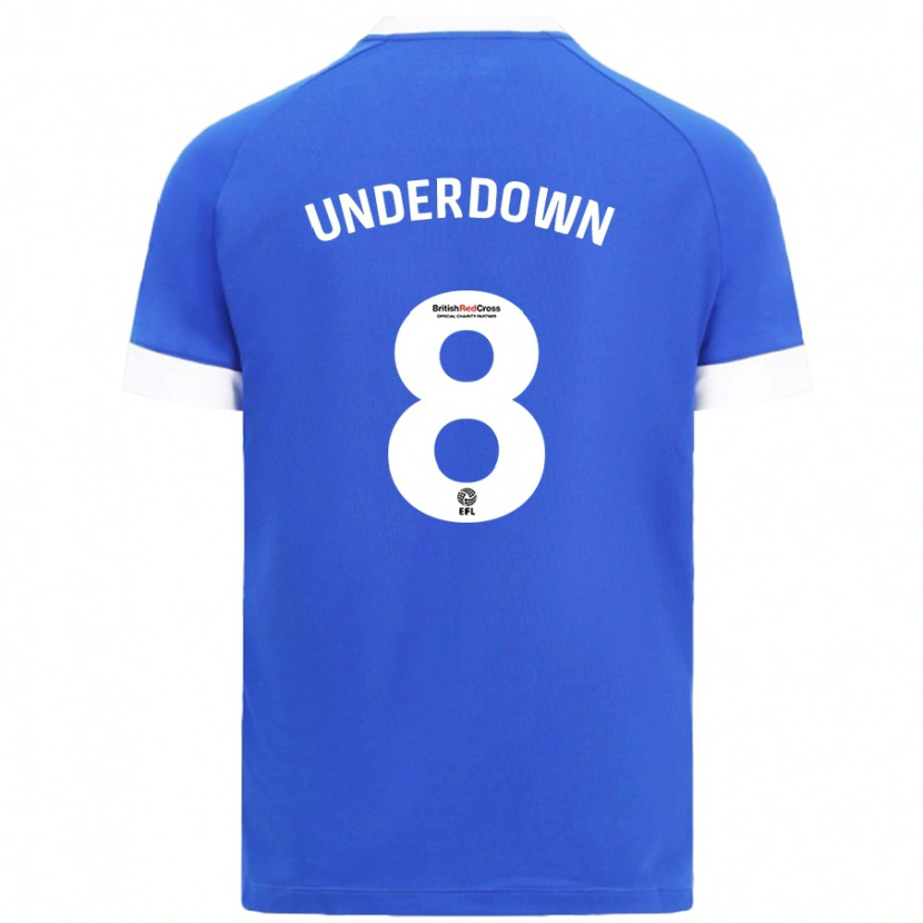 Danxen Kvinder Kanisha Underdown #8 Himmelblå Hjemmebane Spillertrøjer 2024/25 Trøje T-Shirt