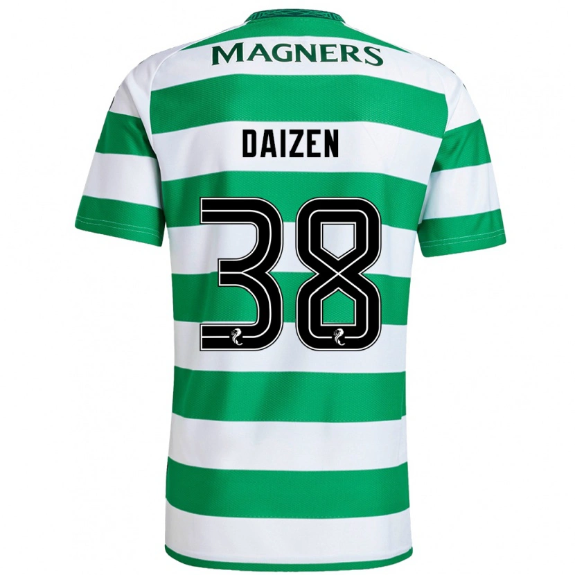 Danxen Kvinder Daizen Maeda #38 Grøn Hvid Hjemmebane Spillertrøjer 2024/25 Trøje T-Shirt