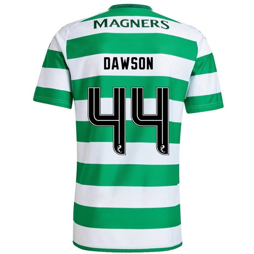 Danxen Kvinder Joey Dawson #44 Grøn Hvid Hjemmebane Spillertrøjer 2024/25 Trøje T-Shirt
