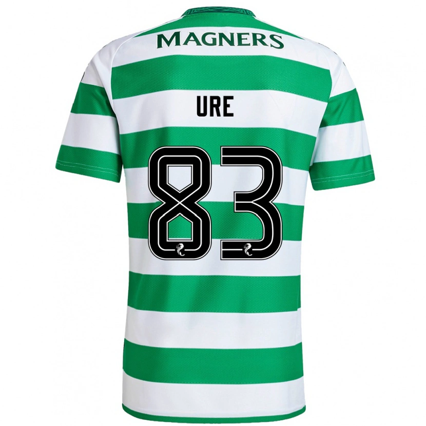 Danxen Kvinder Kyle Ure #83 Grøn Hvid Hjemmebane Spillertrøjer 2024/25 Trøje T-Shirt