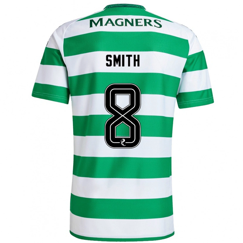 Danxen Kvinder Jenny Smith #8 Grøn Hvid Hjemmebane Spillertrøjer 2024/25 Trøje T-Shirt