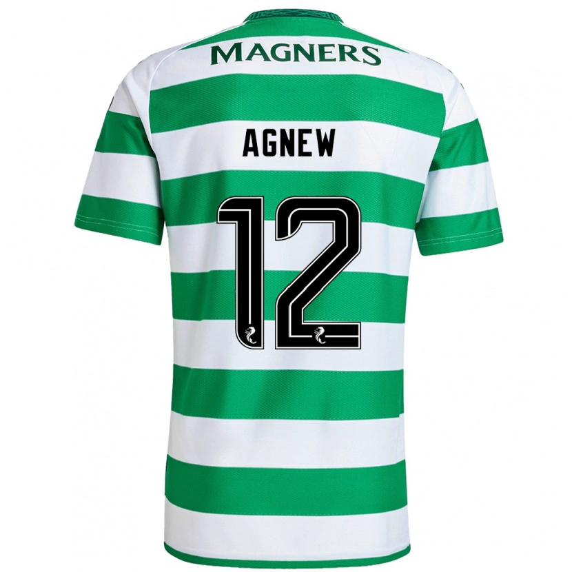 Danxen Kvinder Murphy Agnew #12 Grøn Hvid Hjemmebane Spillertrøjer 2024/25 Trøje T-Shirt