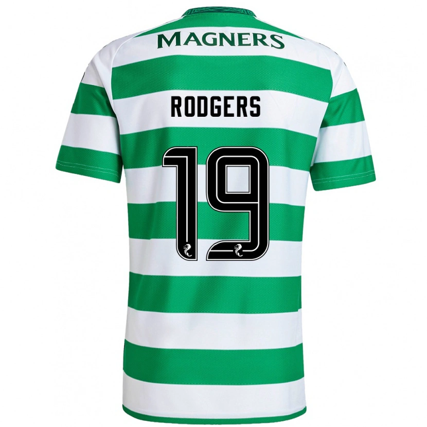 Danxen Kvinder Lisa Rodgers #19 Grøn Hvid Hjemmebane Spillertrøjer 2024/25 Trøje T-Shirt