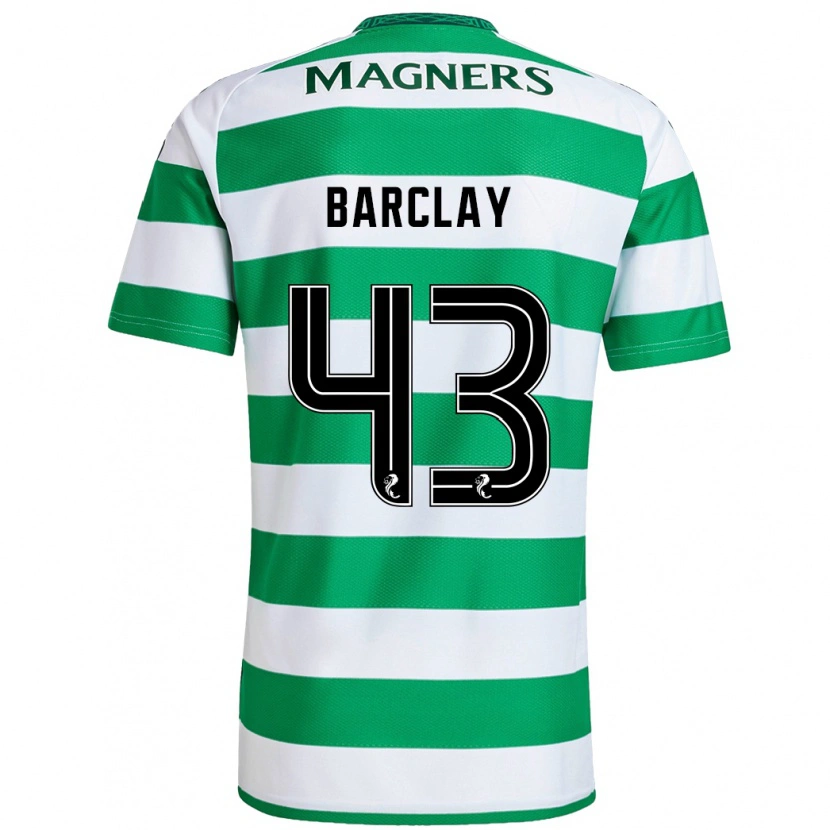 Danxen Kvinder Lucy Barclay #43 Grøn Hvid Hjemmebane Spillertrøjer 2024/25 Trøje T-Shirt