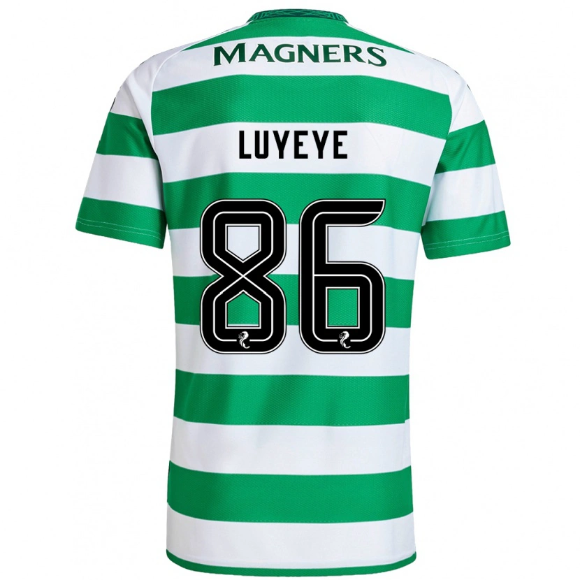 Danxen Kvinder Benny-Jackson Luyeye #86 Grøn Hvid Hjemmebane Spillertrøjer 2024/25 Trøje T-Shirt