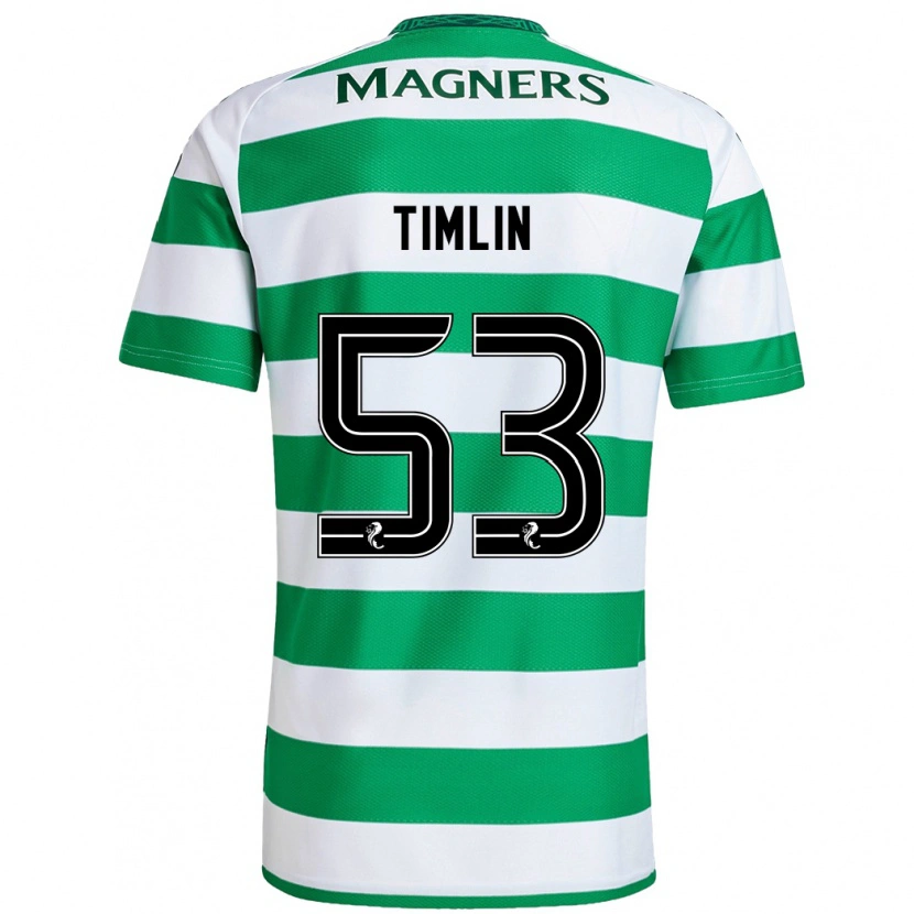 Danxen Kvinder Sophie Timlin #53 Grøn Hvid Hjemmebane Spillertrøjer 2024/25 Trøje T-Shirt
