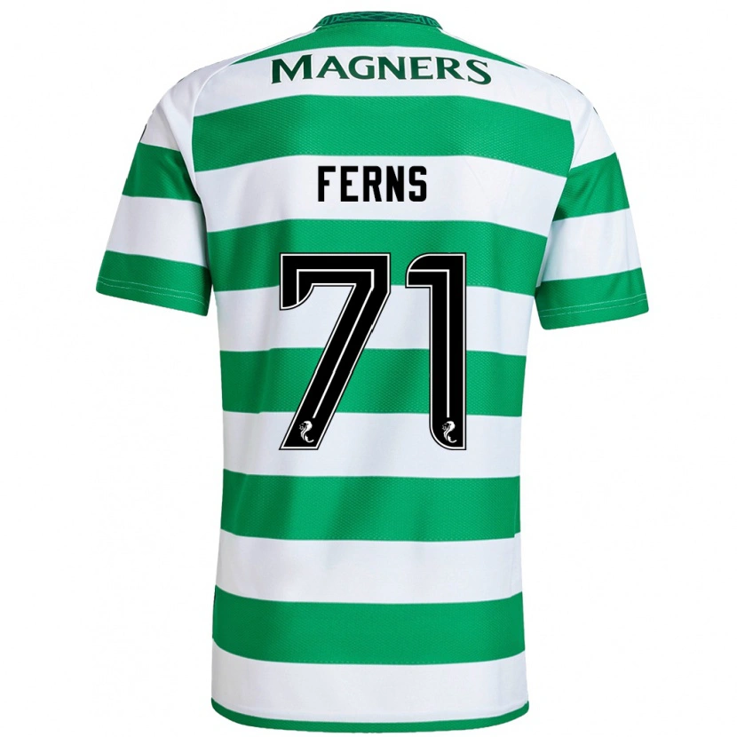 Danxen Kvinder Abbie Ferns #71 Grøn Hvid Hjemmebane Spillertrøjer 2024/25 Trøje T-Shirt