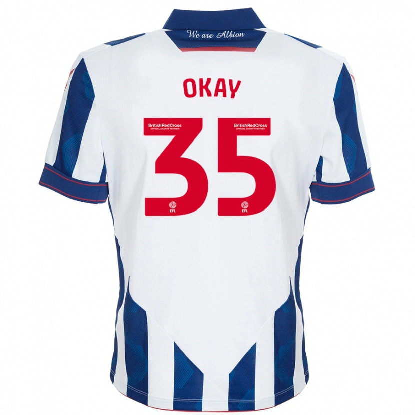 Danxen Kvinder Okay Yokuşlu #35 Hvid Mørkeblå Hjemmebane Spillertrøjer 2024/25 Trøje T-Shirt