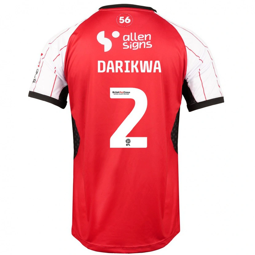 Danxen Kvinder Tendayi Darikwa #2 Hvid Hjemmebane Spillertrøjer 2024/25 Trøje T-Shirt