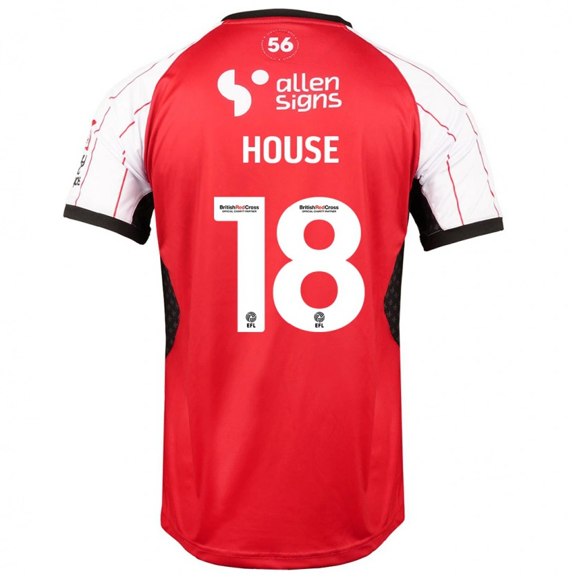 Danxen Kvinder Ben House #18 Hvid Hjemmebane Spillertrøjer 2024/25 Trøje T-Shirt