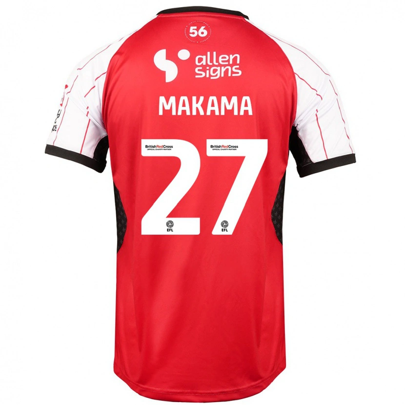 Danxen Kvinder Jovon Makama #27 Hvid Hjemmebane Spillertrøjer 2024/25 Trøje T-Shirt