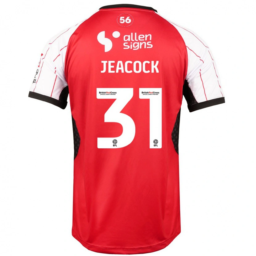 Danxen Kvinder Zach Jeacock #31 Hvid Hjemmebane Spillertrøjer 2024/25 Trøje T-Shirt
