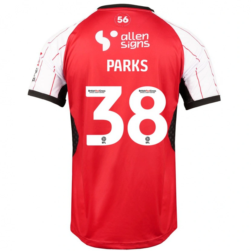 Danxen Kvinder Charlie Parks #38 Hvid Hjemmebane Spillertrøjer 2024/25 Trøje T-Shirt