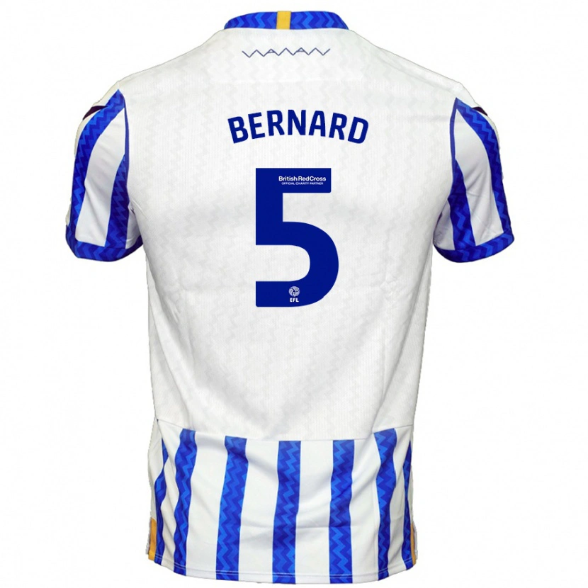 Danxen Kvinder Di'shon Bernard #5 Blå Hvid Hjemmebane Spillertrøjer 2024/25 Trøje T-Shirt