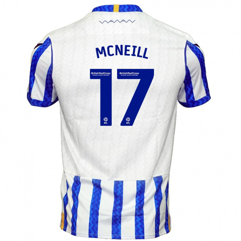 Danxen Kvinder Charlie Mcneill #17 Blå Hvid Hjemmebane Spillertrøjer 2024/25 Trøje T-Shirt