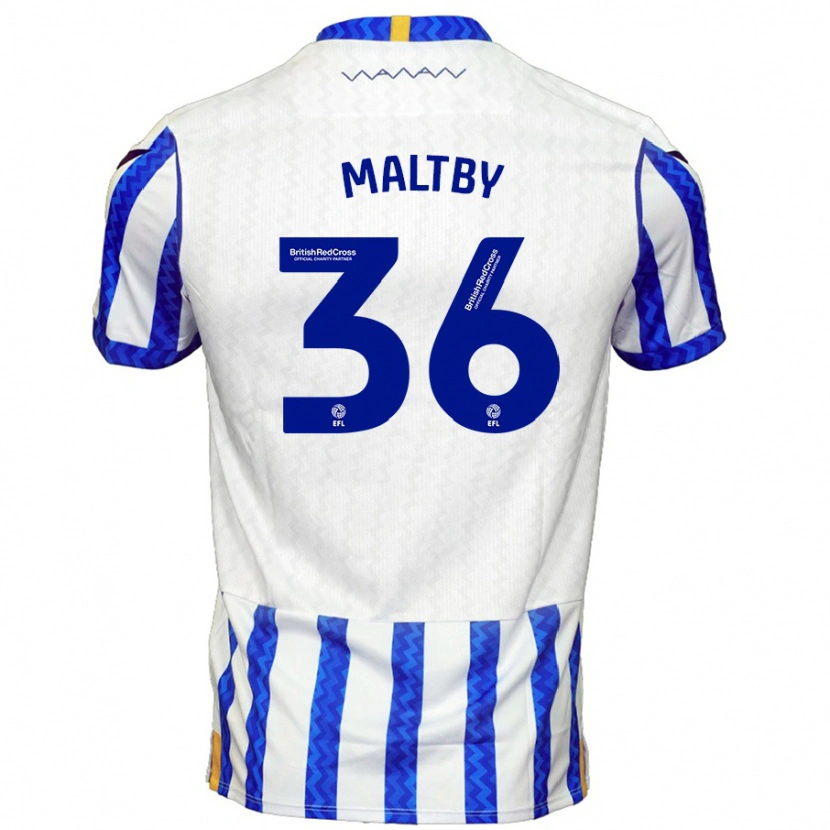Danxen Kvinder Mackenzie Maltby #36 Blå Hvid Hjemmebane Spillertrøjer 2024/25 Trøje T-Shirt