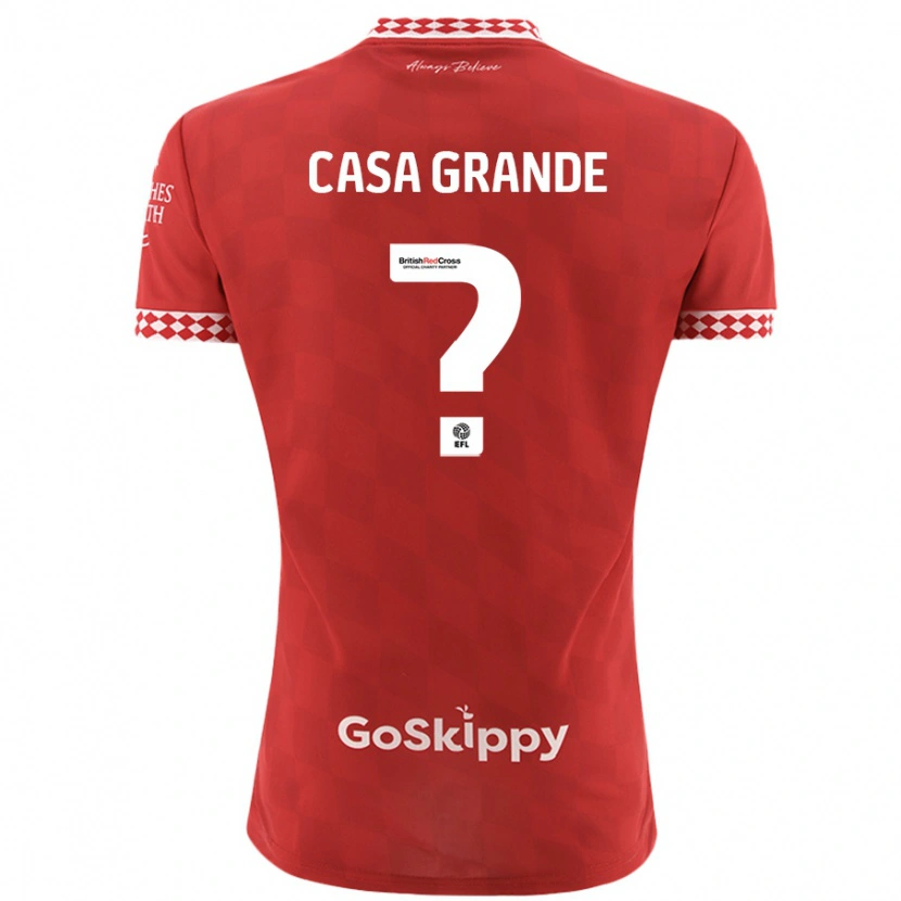 Danxen Kvinder Josey Casa-Grande #0 Rød Hjemmebane Spillertrøjer 2024/25 Trøje T-Shirt
