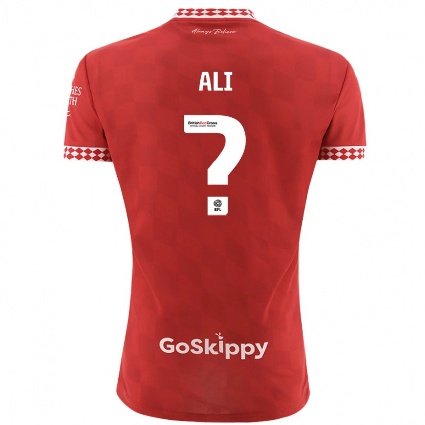 Danxen Kvinder Zack Ali #0 Rød Hjemmebane Spillertrøjer 2024/25 Trøje T-Shirt