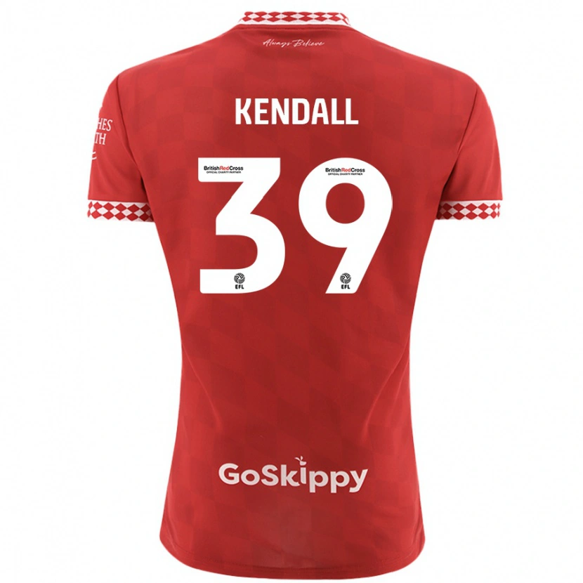 Danxen Kvinder Maya Kendall #39 Rød Hjemmebane Spillertrøjer 2024/25 Trøje T-Shirt