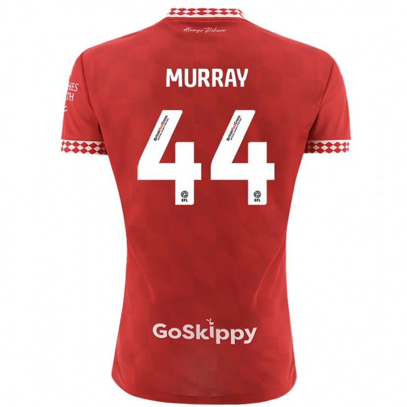 Danxen Kvinder Satara Murray #44 Rød Hjemmebane Spillertrøjer 2024/25 Trøje T-Shirt