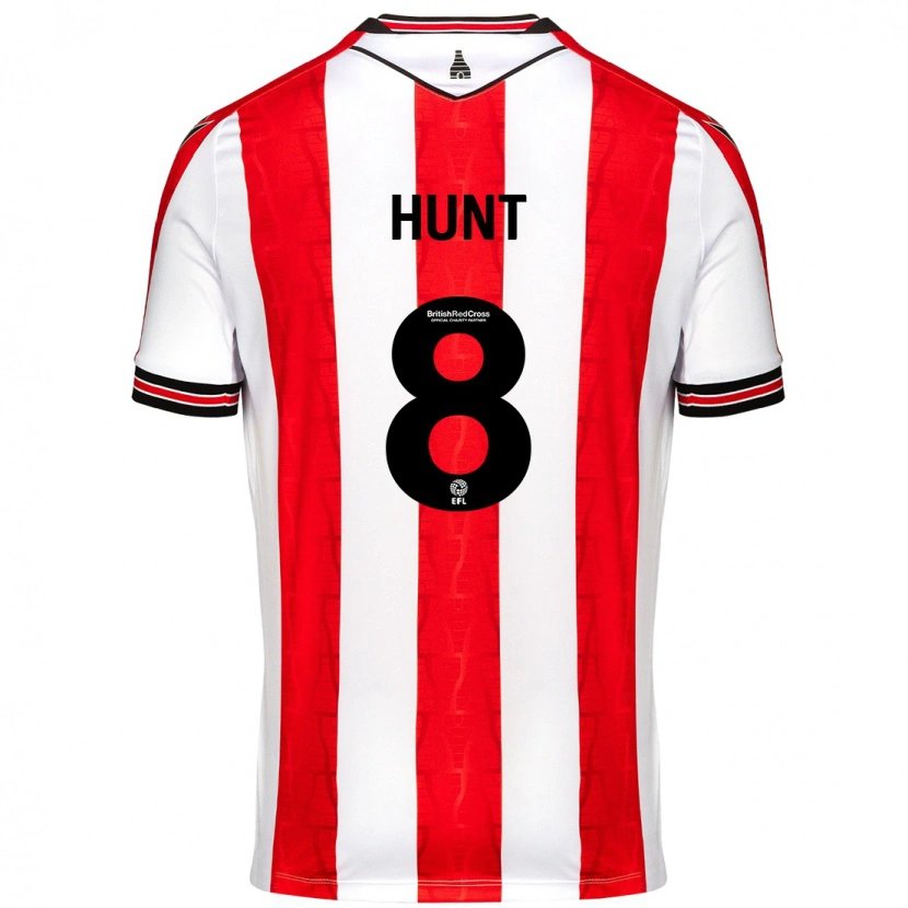 Danxen Kvinder Abby Hunt #8 Rød Hvid Hjemmebane Spillertrøjer 2024/25 Trøje T-Shirt