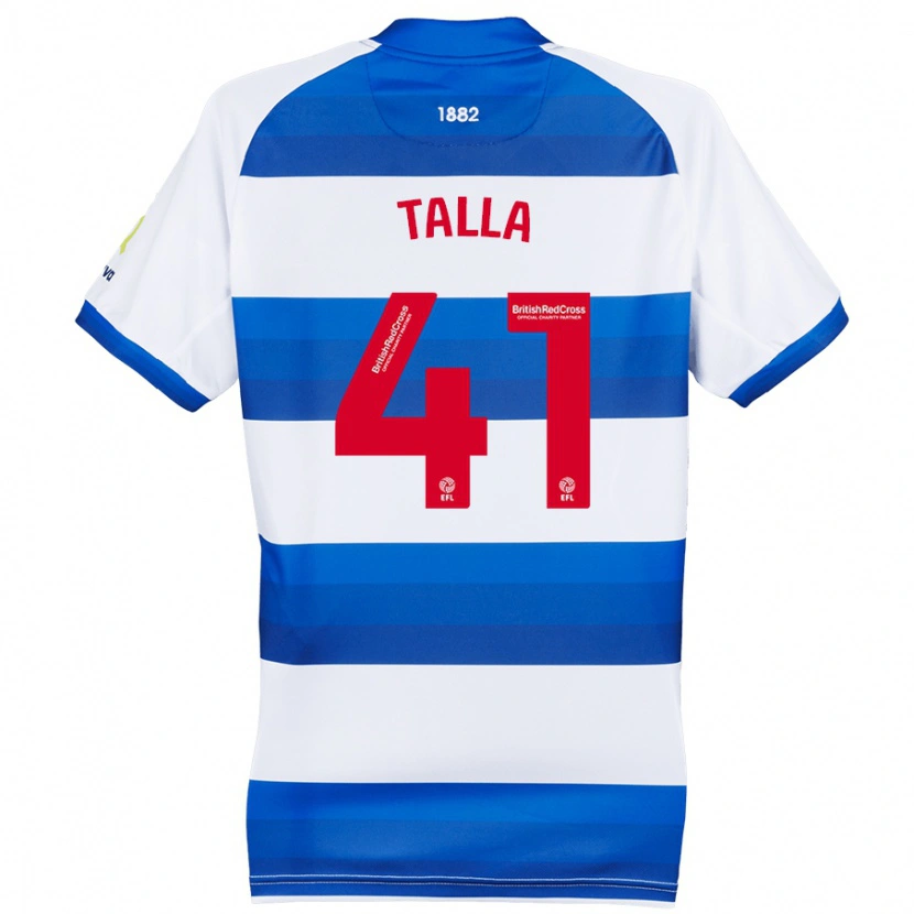 Danxen Kvinder Lorent Talla #41 Hvid Blå Hjemmebane Spillertrøjer 2024/25 Trøje T-Shirt