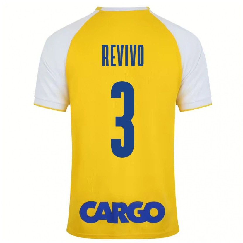 Danxen Kvinder Roy Revivo #3 Gul Hvid Hjemmebane Spillertrøjer 2024/25 Trøje T-Shirt