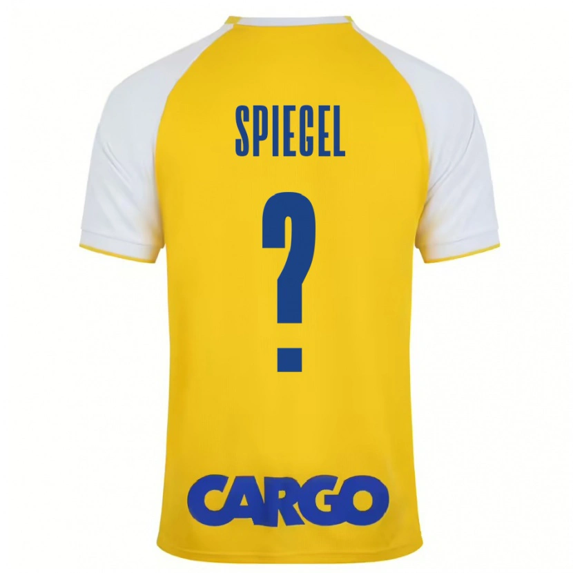 Danxen Kvinder Liran Shpigel #0 Gul Hvid Hjemmebane Spillertrøjer 2024/25 Trøje T-Shirt