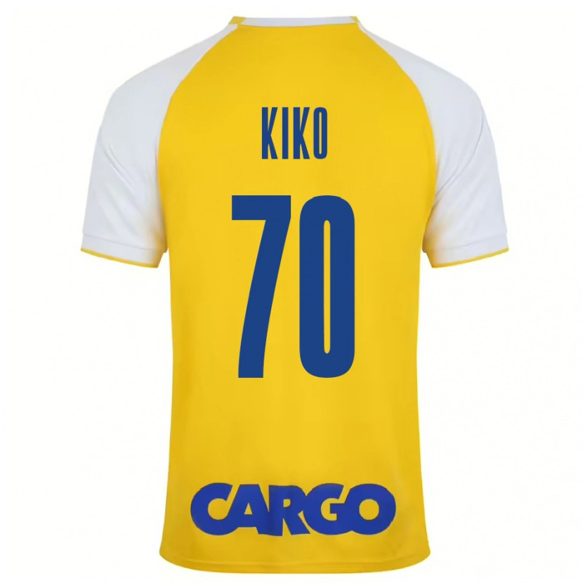 Danxen Kvinder Kiko Bondoso #70 Gul Hvid Hjemmebane Spillertrøjer 2024/25 Trøje T-Shirt