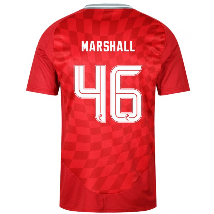 Danxen Kvinder Findlay Marshall #46 Rød Hjemmebane Spillertrøjer 2024/25 Trøje T-Shirt