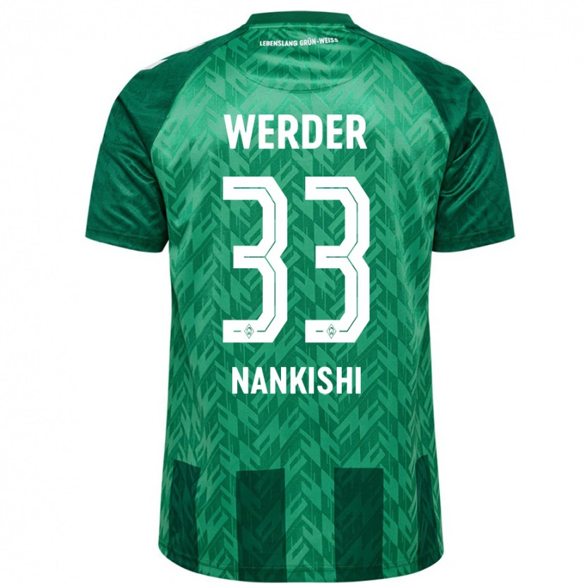 Danxen Kvinder Abdenego Nankishi #33 Grøn Hjemmebane Spillertrøjer 2024/25 Trøje T-Shirt