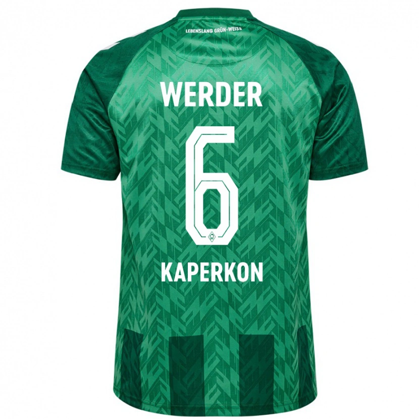 Danxen Kvinder Tom Kaperkon #6 Grøn Hjemmebane Spillertrøjer 2024/25 Trøje T-Shirt