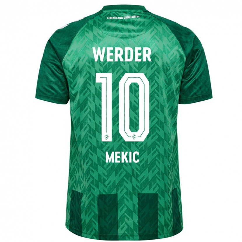 Danxen Kvinder Elmin Mekic #10 Grøn Hjemmebane Spillertrøjer 2024/25 Trøje T-Shirt
