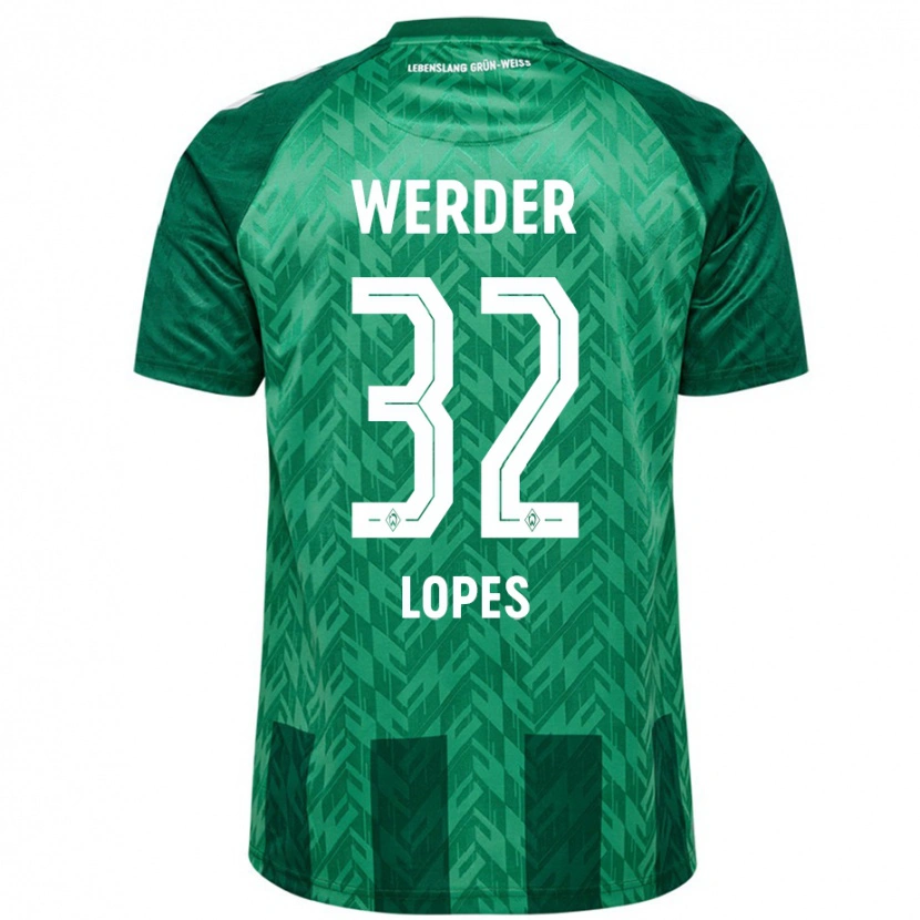 Danxen Kvinder Eugenio Lopes #32 Grøn Hjemmebane Spillertrøjer 2024/25 Trøje T-Shirt