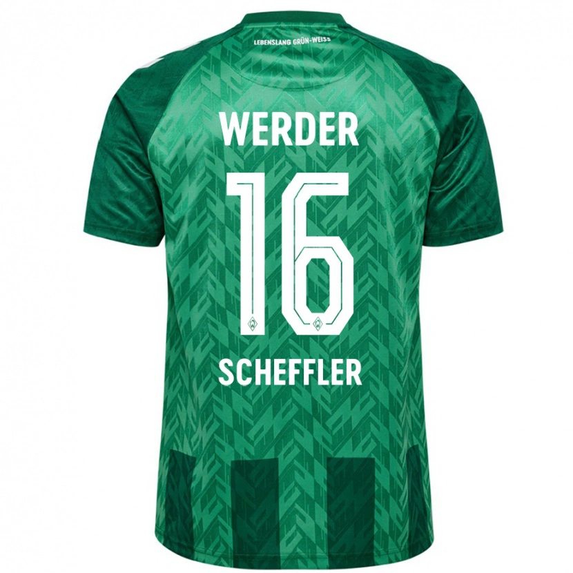 Danxen Kvinder Ian Scheffler #16 Grøn Hjemmebane Spillertrøjer 2024/25 Trøje T-Shirt