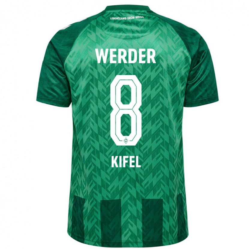 Danxen Kvinder Denis Kifel #8 Grøn Hjemmebane Spillertrøjer 2024/25 Trøje T-Shirt